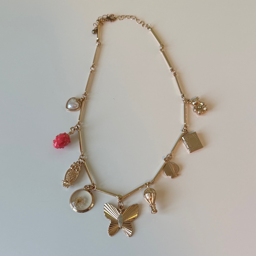 A New Day Gold Charm Necklace